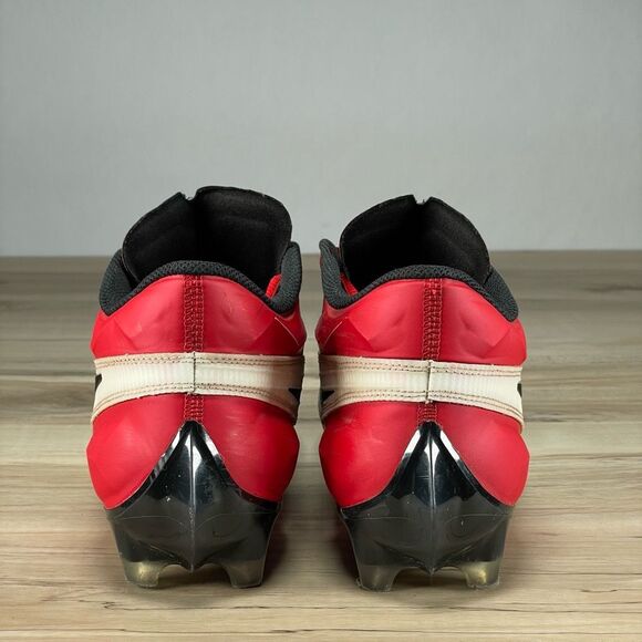 Nike Vapor Edge Elite 360 2 Low Mens 9.5 University Red White Football Cleats - Picture 9 of 10